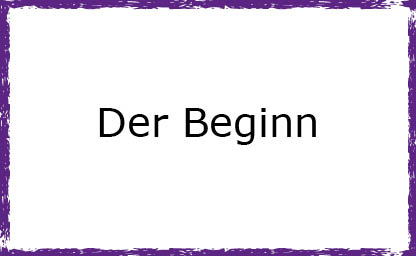 Der Beginn